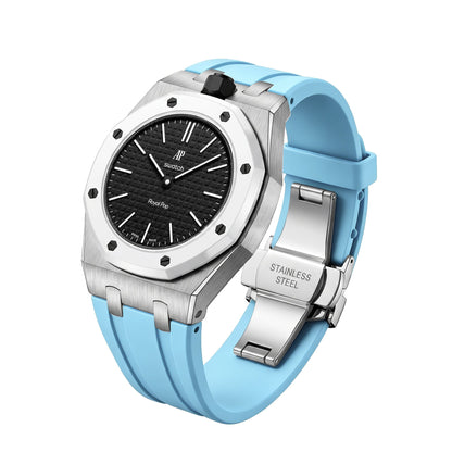 [Sparkle]Royal Oak Pop Exklusiv Stahlgehäuse & Silikonarmband mit Ladehalterung