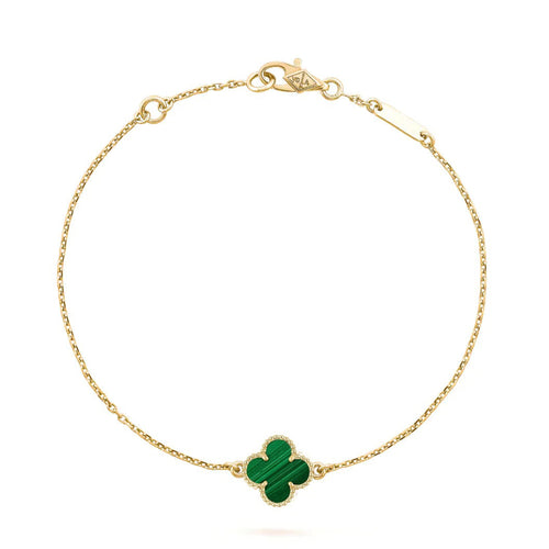 [sparkle Jewelry ]CLOVER BRACELET MALACHITE 1 MOTIF
