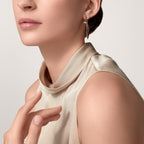 [sparkle Jewelery]JUSTE HALF DIAMOND LARGE EARRINGS