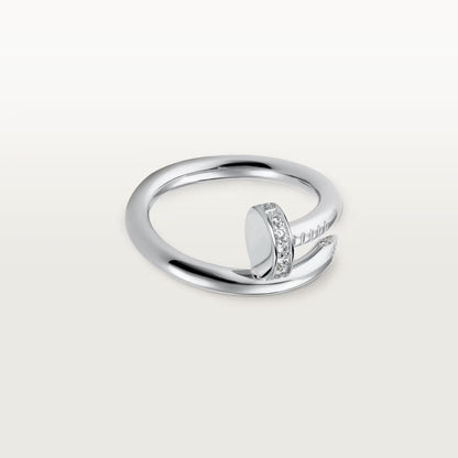[sparkle Jewelery]JUSTE RING 2.6MM HALF DIAMOND