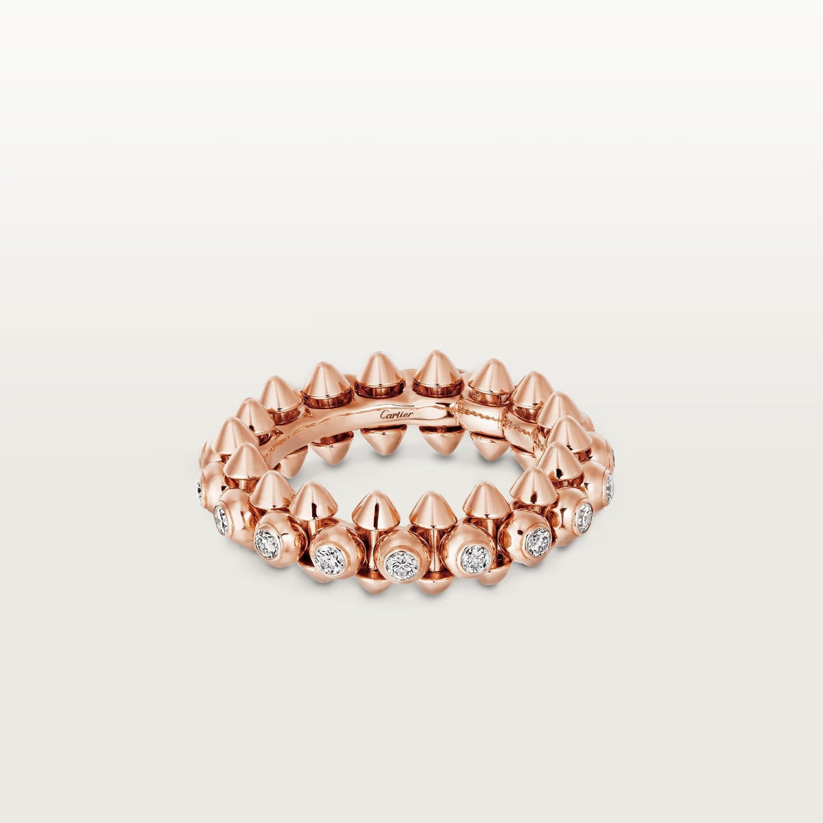 [sparkle Jewelery]CLASH 6.8MM DIAMOND MEDIUM RING