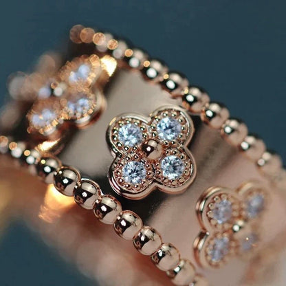 [sparkle Jewelry ]CLOVER KALEIDOSCOPE RING 10MM