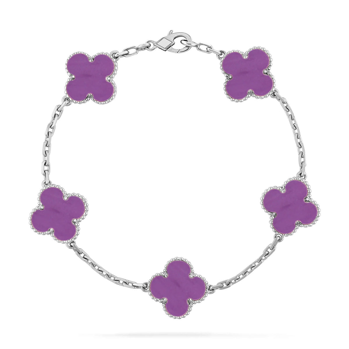 [sparkle Jewelry ] CLOVER 5 MOTIF VIOLET BRACELET COLLECTION