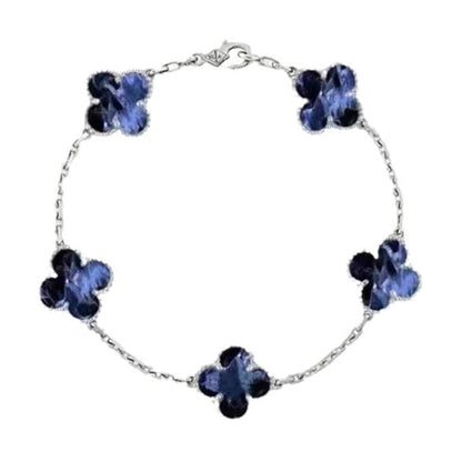 [sparkle Jewelry ]CLOVER 5 MOTIF PIETERSITE BRACELET COLLECTION