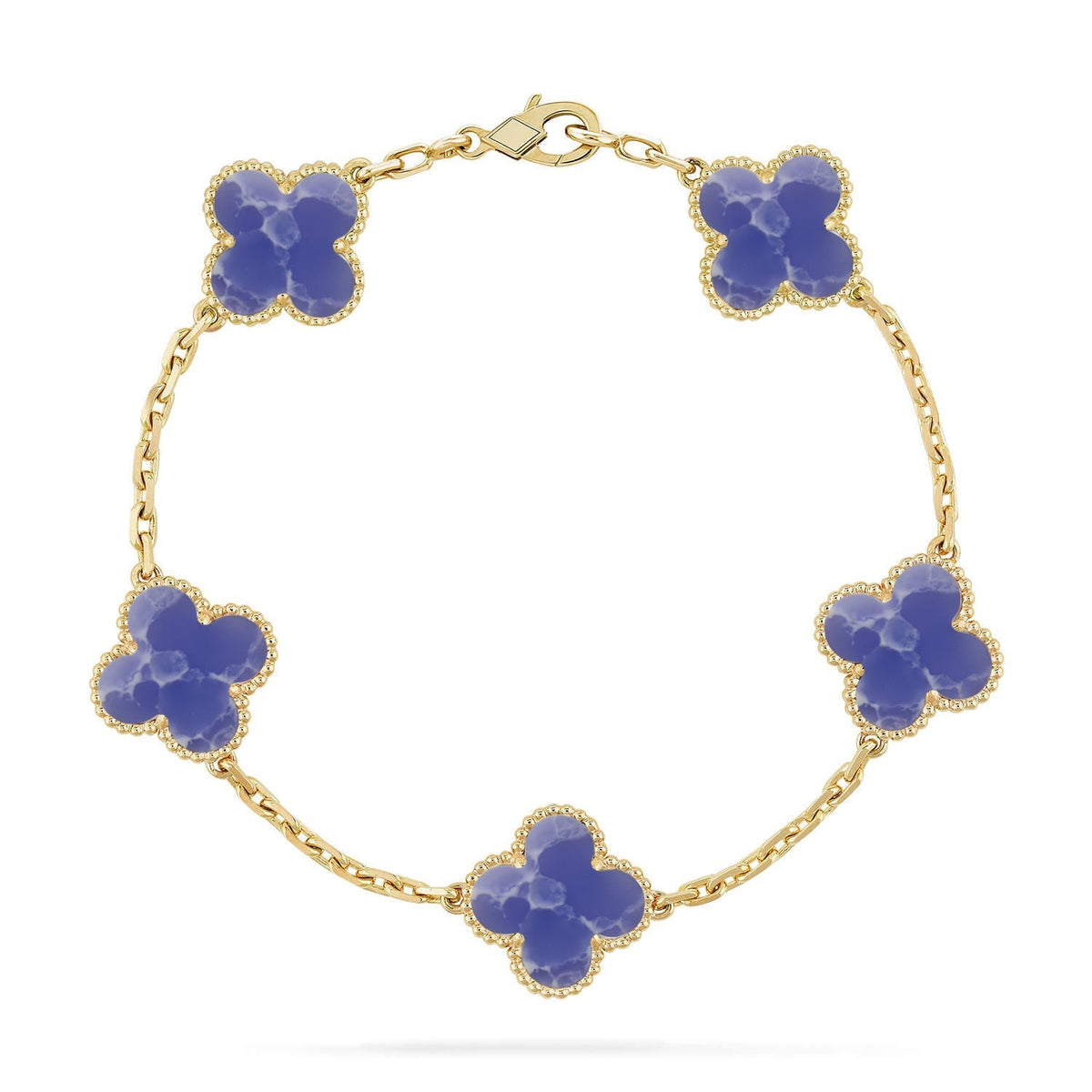 [sparkle Jewelry ]CLOVER 5 MOTIF BLUE VEINS BRACELET COLLECTION