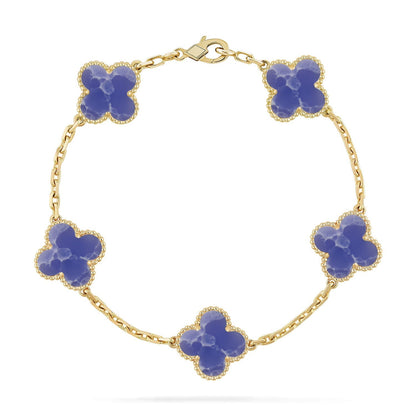 [sparkle Jewelry ]CLOVER 5 MOTIF BLUE VEINS BRACELET COLLECTION