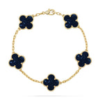 [sparkle Jewelry ]CLOVER 5 MOTIF PIETERSITE BRACELET COLLECTION