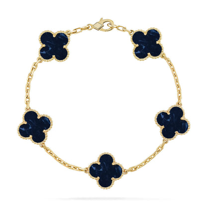 [sparkle Jewelry ]CLOVER 5 MOTIF PIETERSITE BRACELET COLLECTION