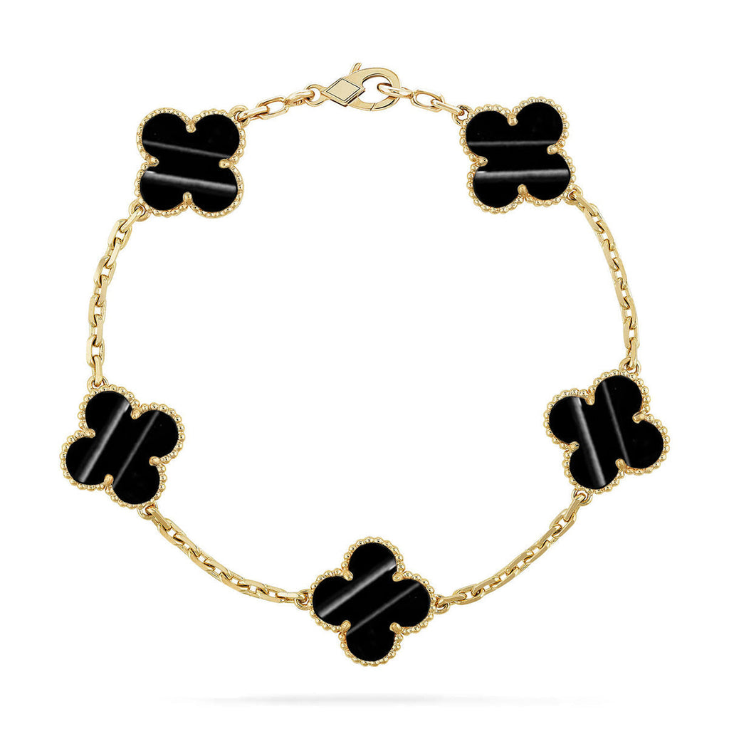[sparkle Jewelry ] CLOVER 5 MOTIF PULSAR STONE BRACELET COLLECTION