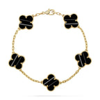[sparkle Jewelry ] CLOVER 5 MOTIF PULSAR STONE BRACELET COLLECTION