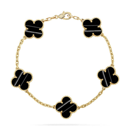[sparkle Jewelry ] CLOVER 5 MOTIF PULSAR STONE BRACELET COLLECTION