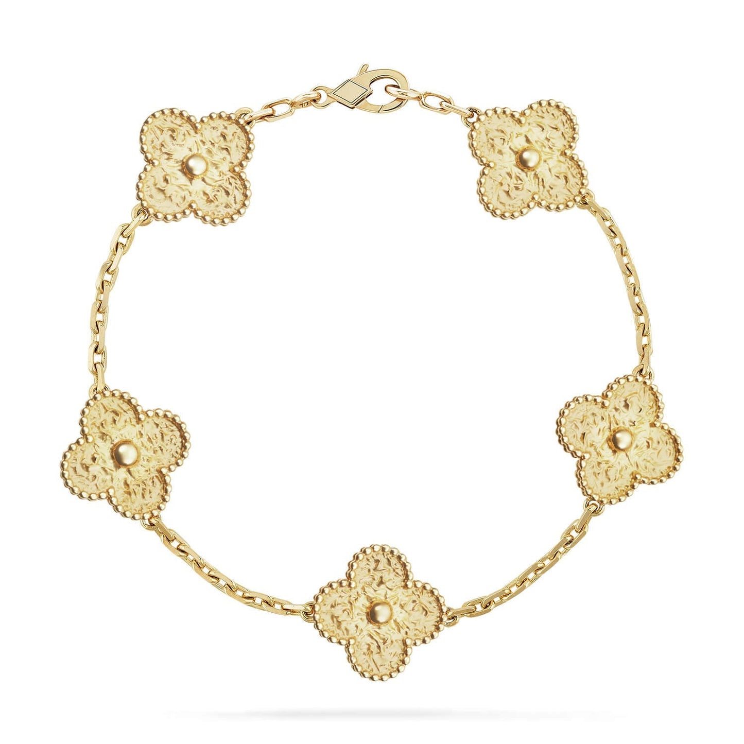 [Sparkle]GLÜCKKLEE-ARMBAND MIT 5 MOTIVEN – BRONZIERUNG