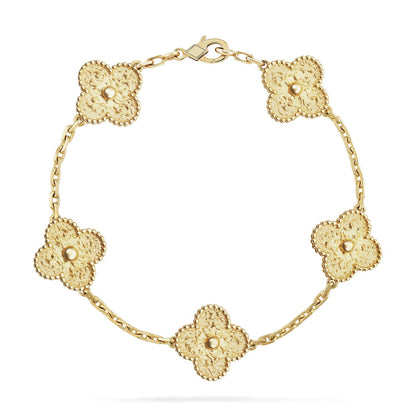 [Sparkle]GLÜCKKLEE-ARMBAND MIT 5 MOTIVEN – BRONZIERUNG