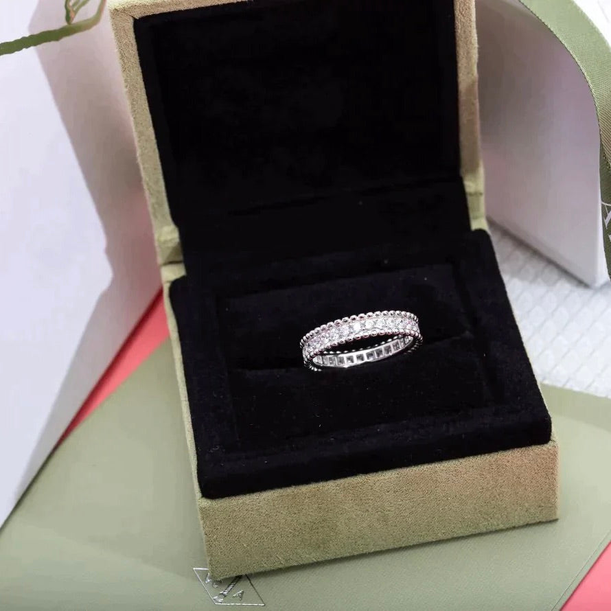 [sparkle Jewelry ]PERLEE DIAMOND SILVER RING