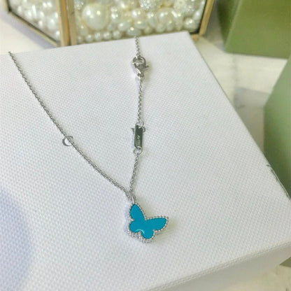 [sparkle Jewelry ]BUTTERFLY TURQUOISE BUTTERFLY BRACELET SILVER