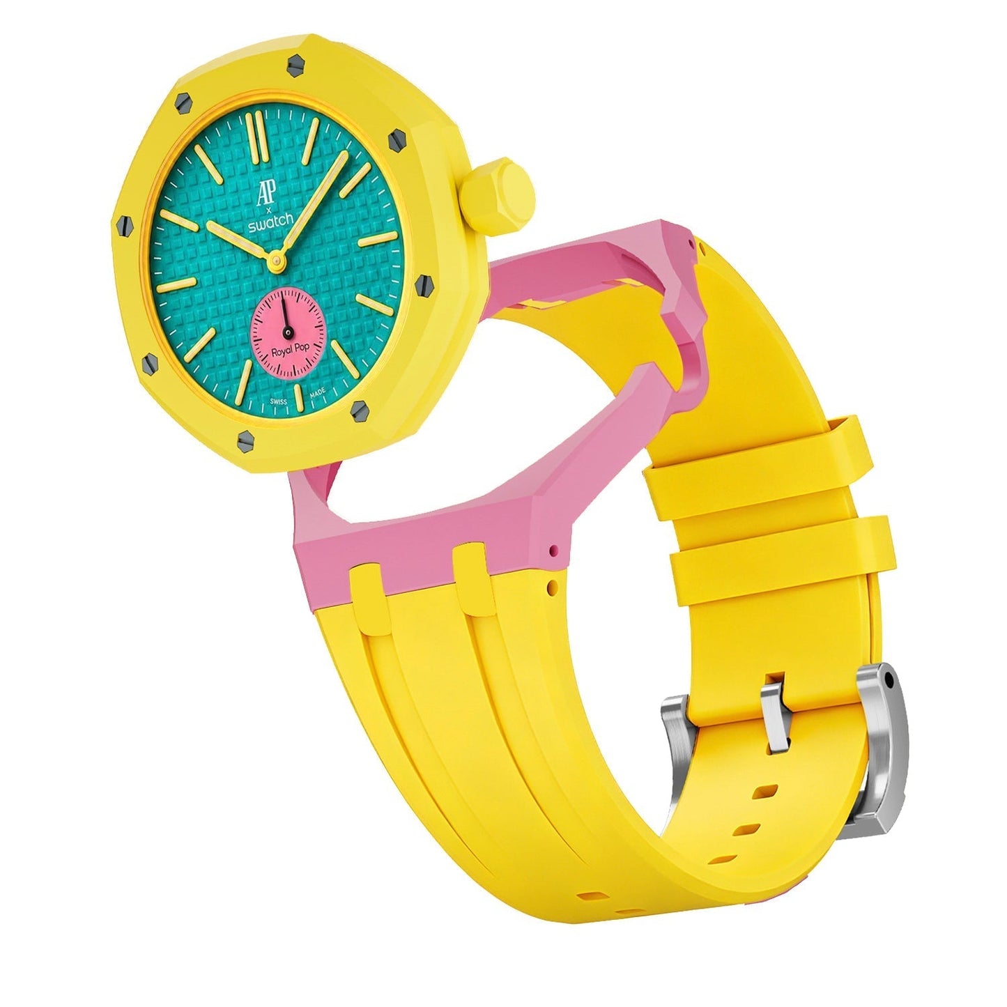 [Sparkle]Royal Oak Pop Exklusives Gehäuse aus Bioceramic & Silikonarmband Mix Color