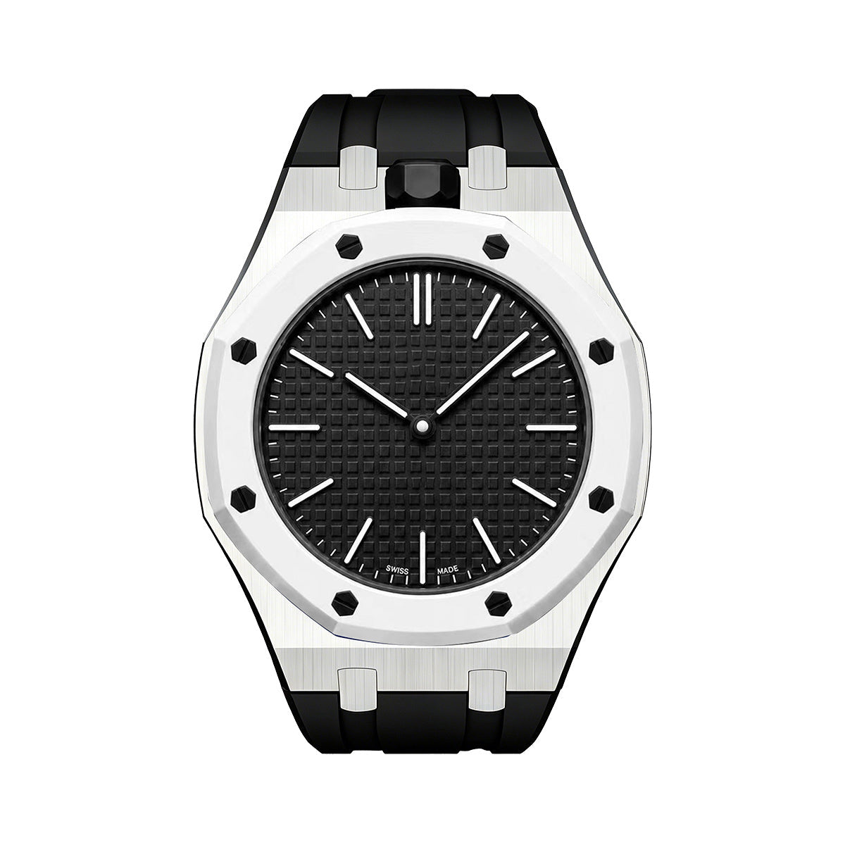 [Sparkle]OAK POP SCHWARZ STAHL SILIKONARMBAND