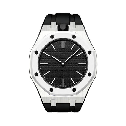 [Sparkle]OAK POP SCHWARZ STAHL SILIKONARMBAND