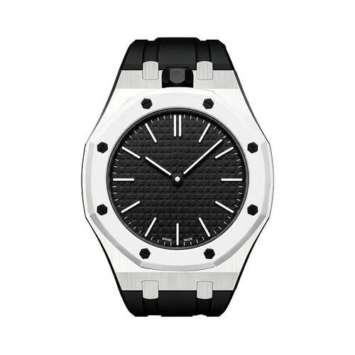 [Sparkle]OAK POP SCHWARZ STAHL SILIKONARMBAND
