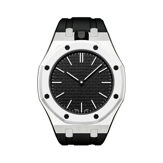 [Sparkle]OAK POP SCHWARZ STAHL SILIKONARMBAND