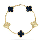 [sparkle Jewelry ]CLOVER 5 MOTIF PIETERSITE BRACELET COLLECTION