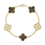 [sparkle Jewelry ] CLOVER 5 MOTIF GRAY MOP BRACELET COLLECTION