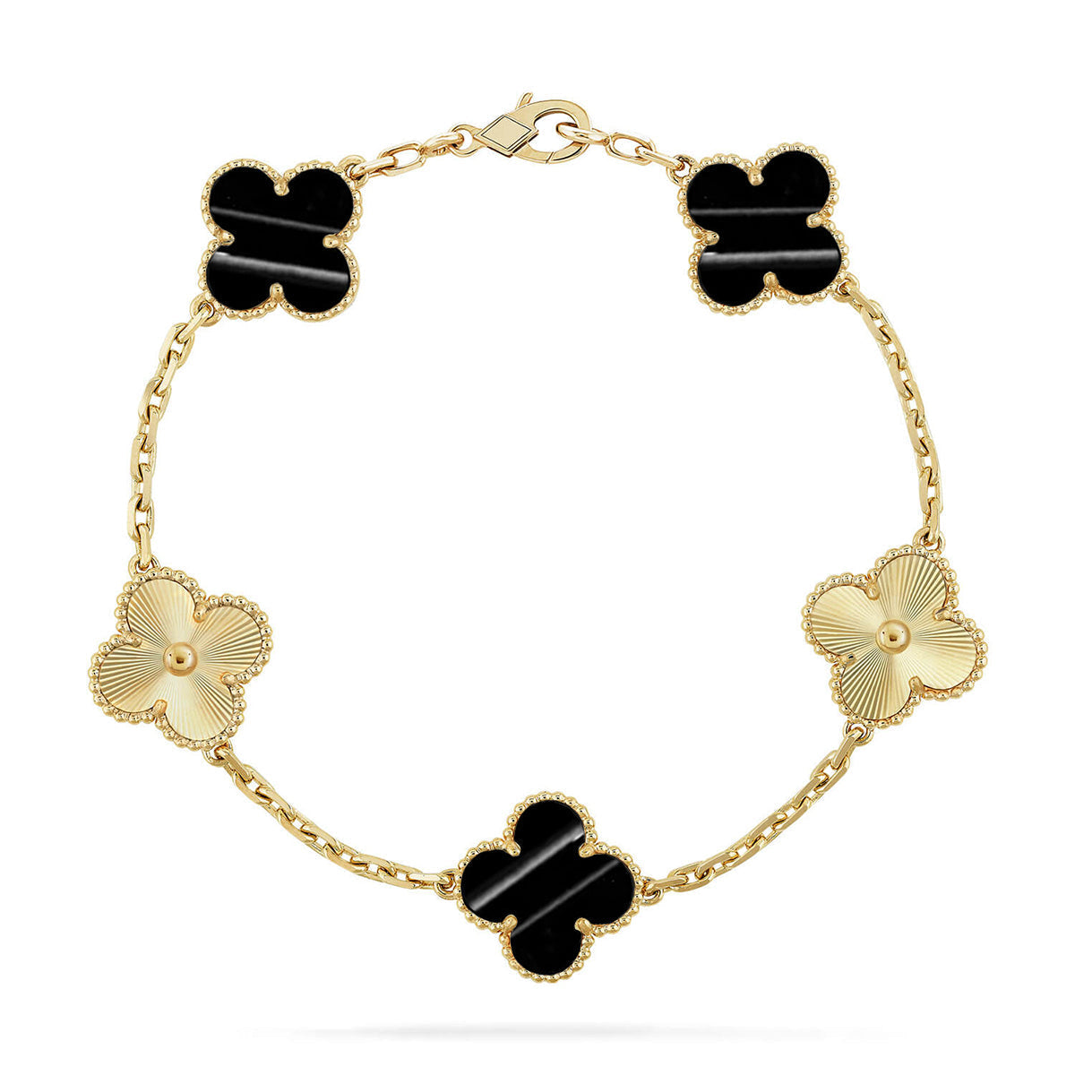 [sparkle Jewelry ] CLOVER 5 MOTIF PULSAR STONE BRACELET COLLECTION