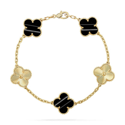 [sparkle Jewelry ] CLOVER 5 MOTIF PULSAR STONE BRACELET COLLECTION
