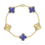 [sparkle Jewelry ]CLOVER 5 MOTIF BLUE VEINS BRACELET COLLECTION