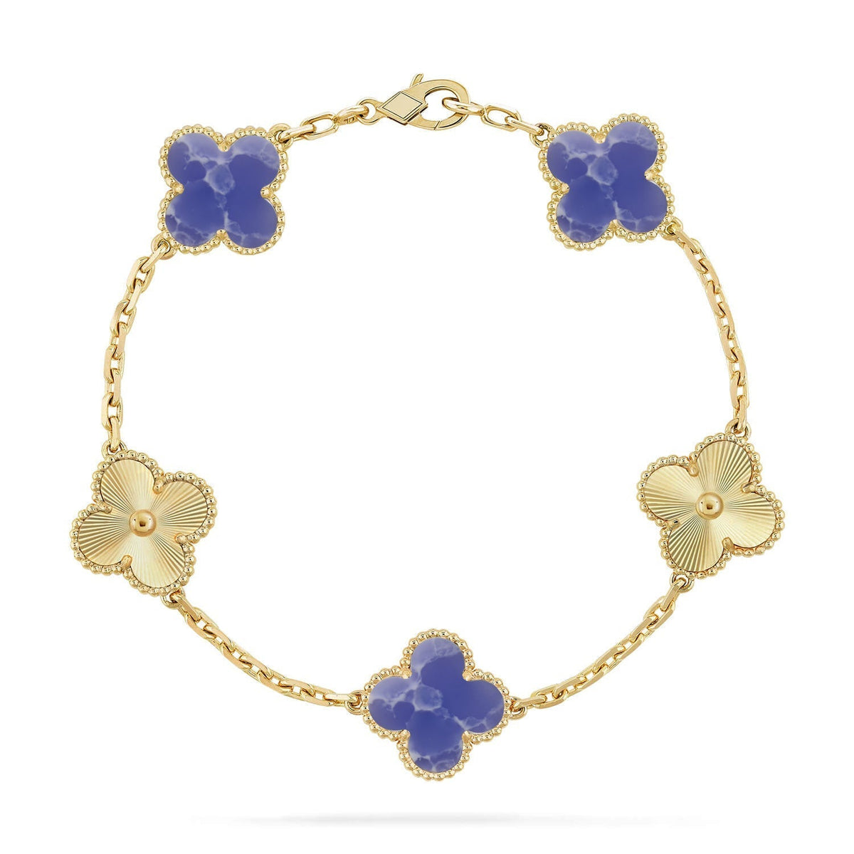 [sparkle Jewelry ]CLOVER 5 MOTIF BLUE VEINS BRACELET COLLECTION