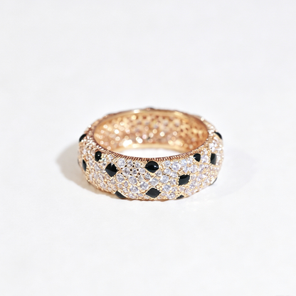 [sparkle Jewelery]PANTHERE SPOTTED FULL DIAMOND RING