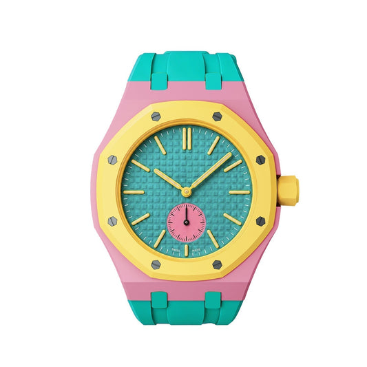 [Sparkle]OAK POP EXKLUSIVES PINKES UND GRÜNES SILIKONARMBAND