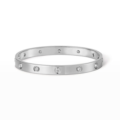 [Sparkle]KLASSISCHER 6.1MM LOVE ARMREIF - 10-DIAMANTEN