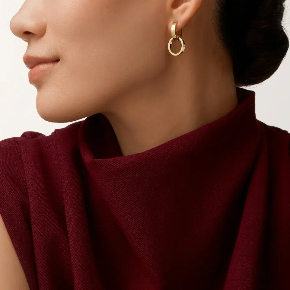 [sparkle Jewelery]LOVE 3.3MM DANGLE EARRINGS