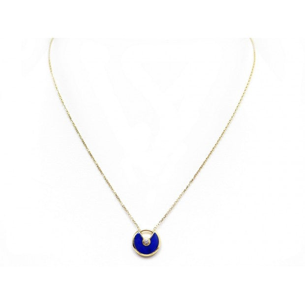 [sparkle Jewelry]AMULETTE ROSE GOLD AGATE NECKLACE