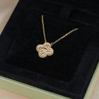 [sparkle Jewelry ]CLOVER 15MM  BRONZING NECKLACE