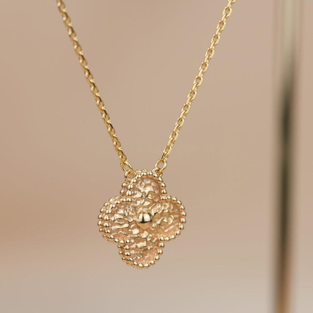 [sparkle Jewelry ]CLOVER 15MM  BRONZING NECKLACE