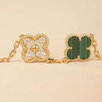 [sparkle Jewelry ] CLOVER 5 MOTIF MALACHITE BRACELET COLLECTION