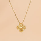 [sparkle Jewelry ]CLOVER 15MM  BRONZING NECKLACE