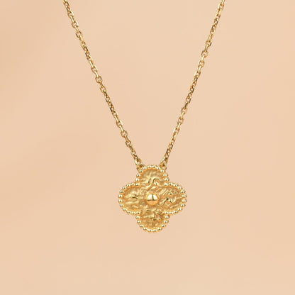 [sparkle Jewelry ]CLOVER 15MM  BRONZING NECKLACE