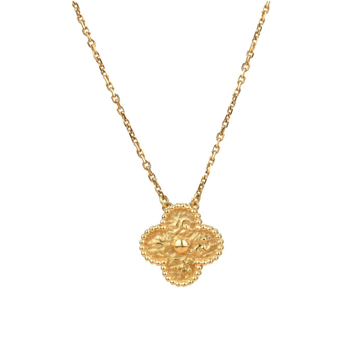 [sparkle Jewelry ]CLOVER 15MM  BRONZING NECKLACE