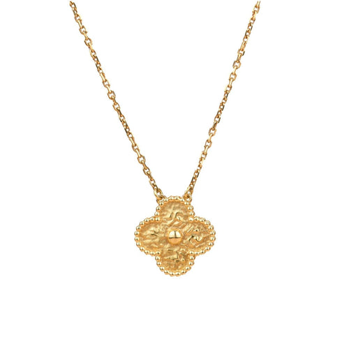 [sparkle Jewelry ]CLOVER 15MM  BRONZING NECKLACE