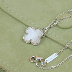[sparkle Jewelry ]CLOVER  15MM WHITE MOTHER-OF-PEARL SILVER