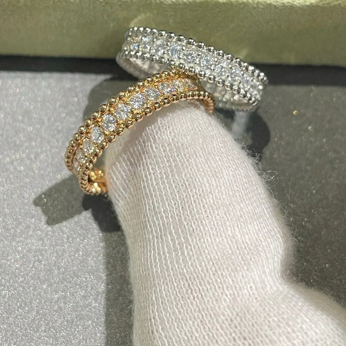 [sparkle Jewelry ]PERLEE DIAMOND ROSE GOLD RING