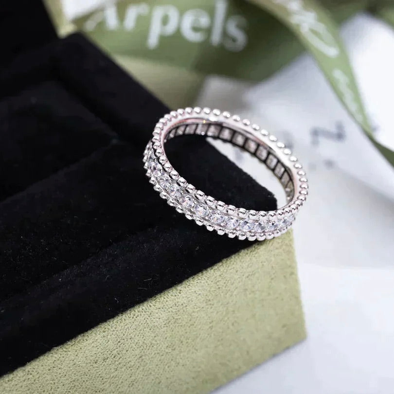 [sparkle Jewelry ]PERLEE DIAMOND SILVER RING
