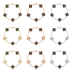 [sparkle Jewelry ] CLOVER 5 MOTIF GRAY MOP BRACELET COLLECTION