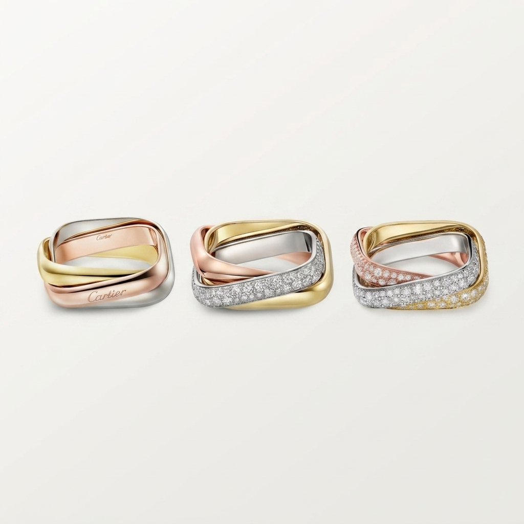 [sparkle Jewelery]TRINITY 3.5MM CUSHION RING COLLECTION