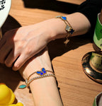 [sparkle Jewelry]LUCKY SPRING BUTTERFLY 5 MOTIF BRACELET
