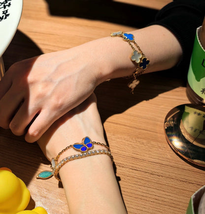 [Sparkle]FRÜHLINGSZAUBER SCHMETTERLINGS- & BLUMEN-CHARMBRACELET