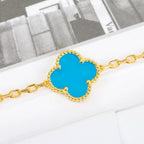 [sparkle Jewelry ] CLOVER 5 MOTIF TURQUOISE BRACELET COLLECTION
